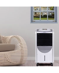Portable Air Cooler Fan & Heater Humidifier with Washable Filter Remote Control
