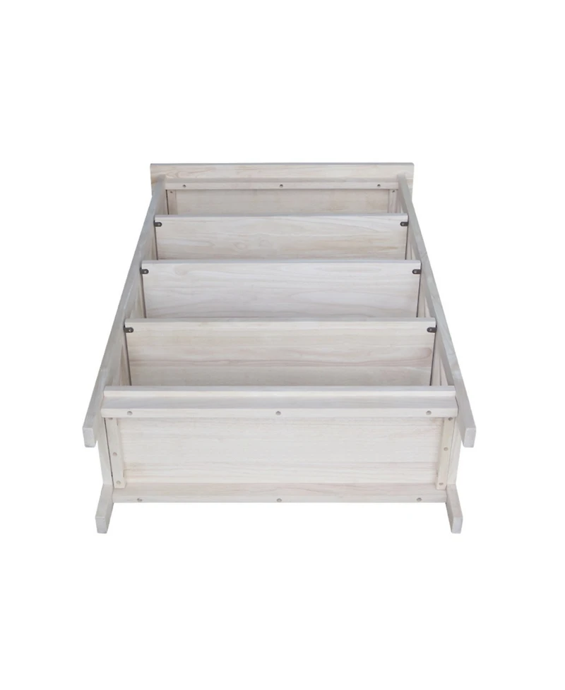 International Concepts X-Sided 4 Tier Shelf Unit
