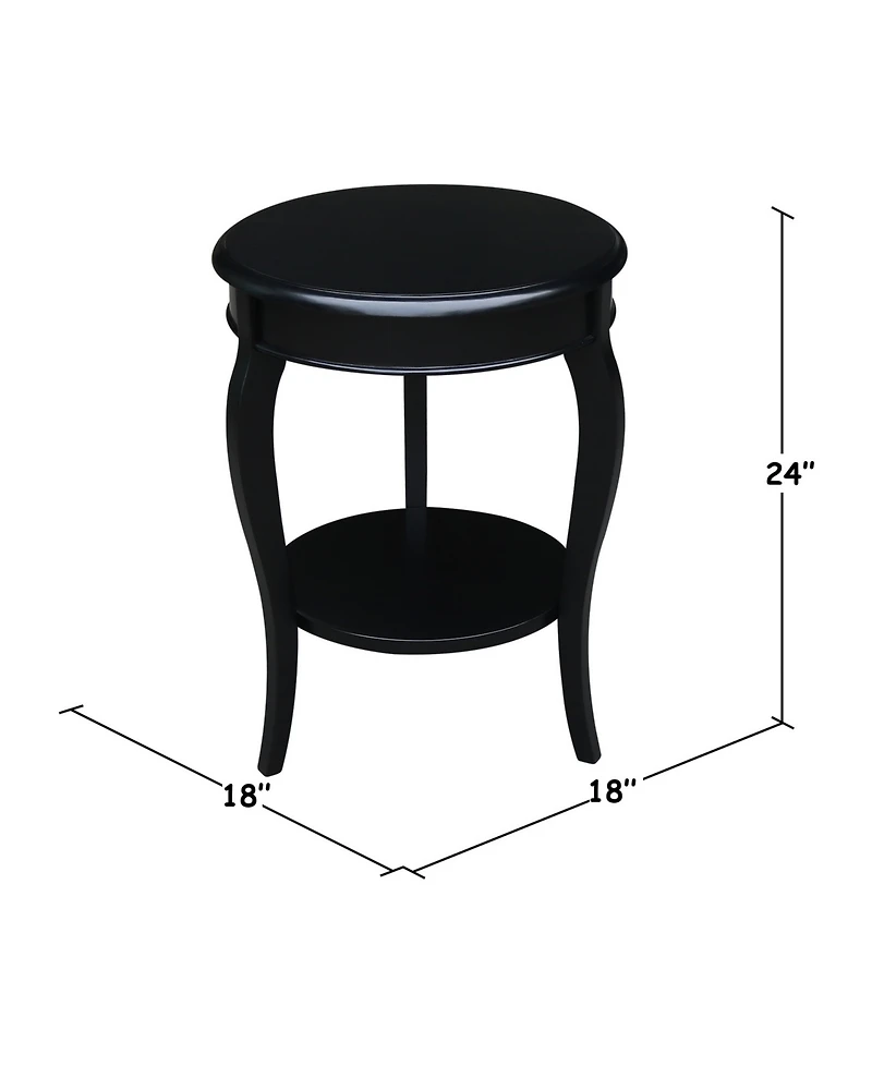 International Concepts Cambria Round End Table