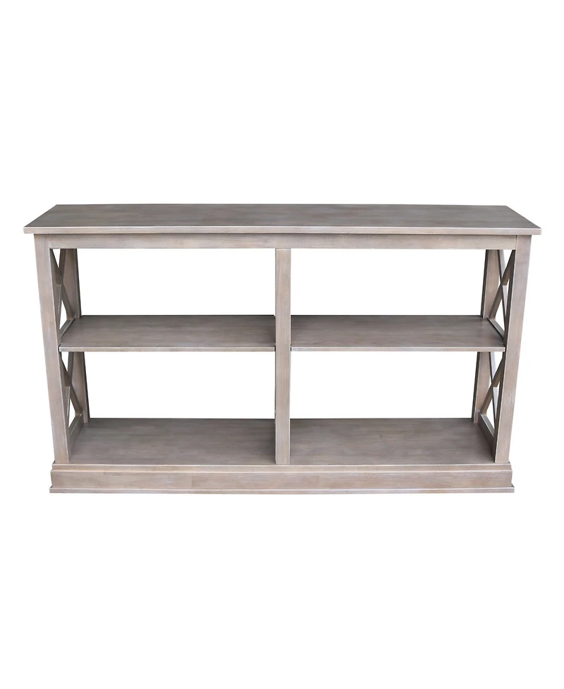 International Concepts Hampton Sofa Server Table with Shelves
