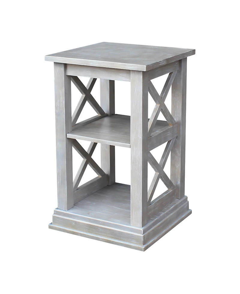 International Concepts Hampton Accent Table with Shelves