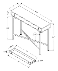 Monarch Specialties Accent Table - 42" L Console