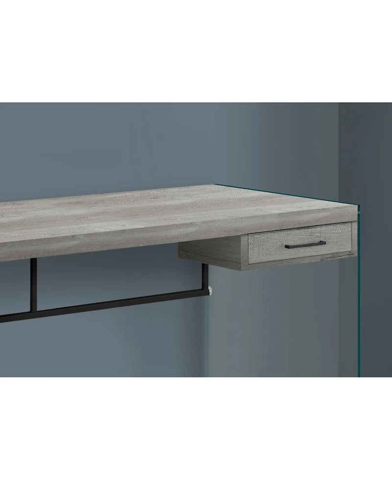 Monarch Specialties Computer Desk - 48" L Glass Panels
