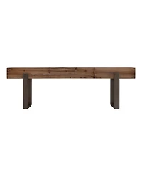 Southern Enterprises Maeve Rustic Industrial Bench