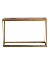 Southern Enterprises Courtland Wood Patchwork Console Table