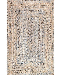 nuLoom Dune Road Hand Braided Eliz Blue 5' x 8' Area Rug