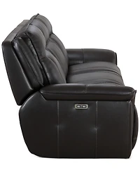 Lenardo 3-Pc. Leather Sofa with 3 Power Motion Recliners