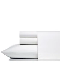 Closeout! Vera Wang Solid 400 Thread Count Cotton Percale 4 Piece Sheet Set