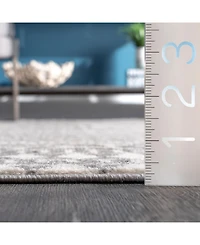nuLoom Creek Striped Antonella Gray 5' x 8' Area Rug