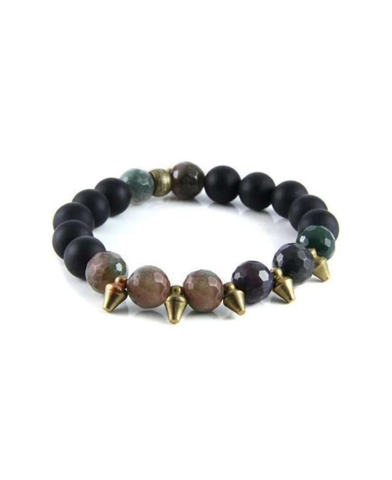 Mr Ettika Truth or Dare Agate Stretch Bracelet