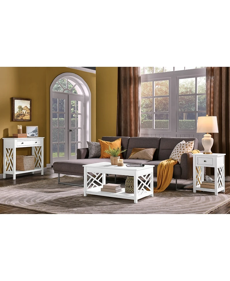 Alaterre Furniture Coventry Wood Coffee Table