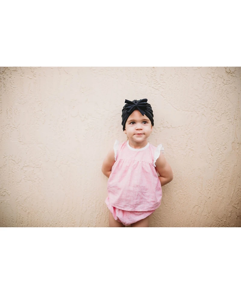 Sweet Peas Baby Girls Bow Turban