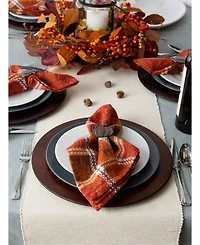 Design Imports Harvest Botanical Jacquard Napkin, Set of 6