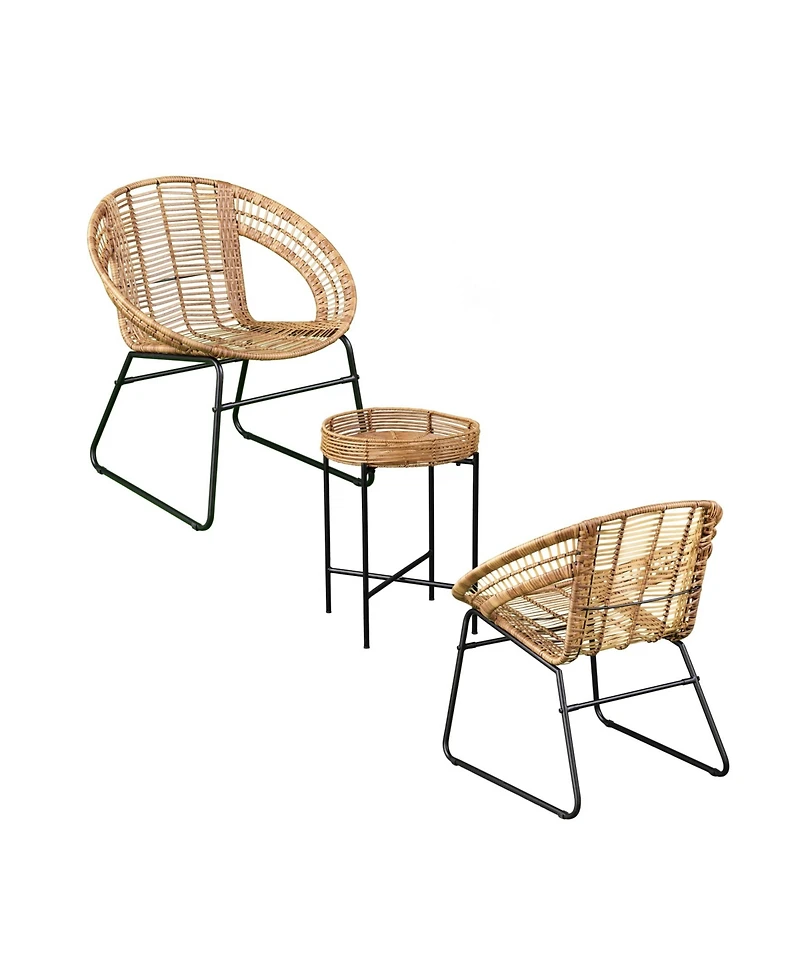 Southern Enterprises Marley Indoor or Outdoor 3 Piece Bistro Set