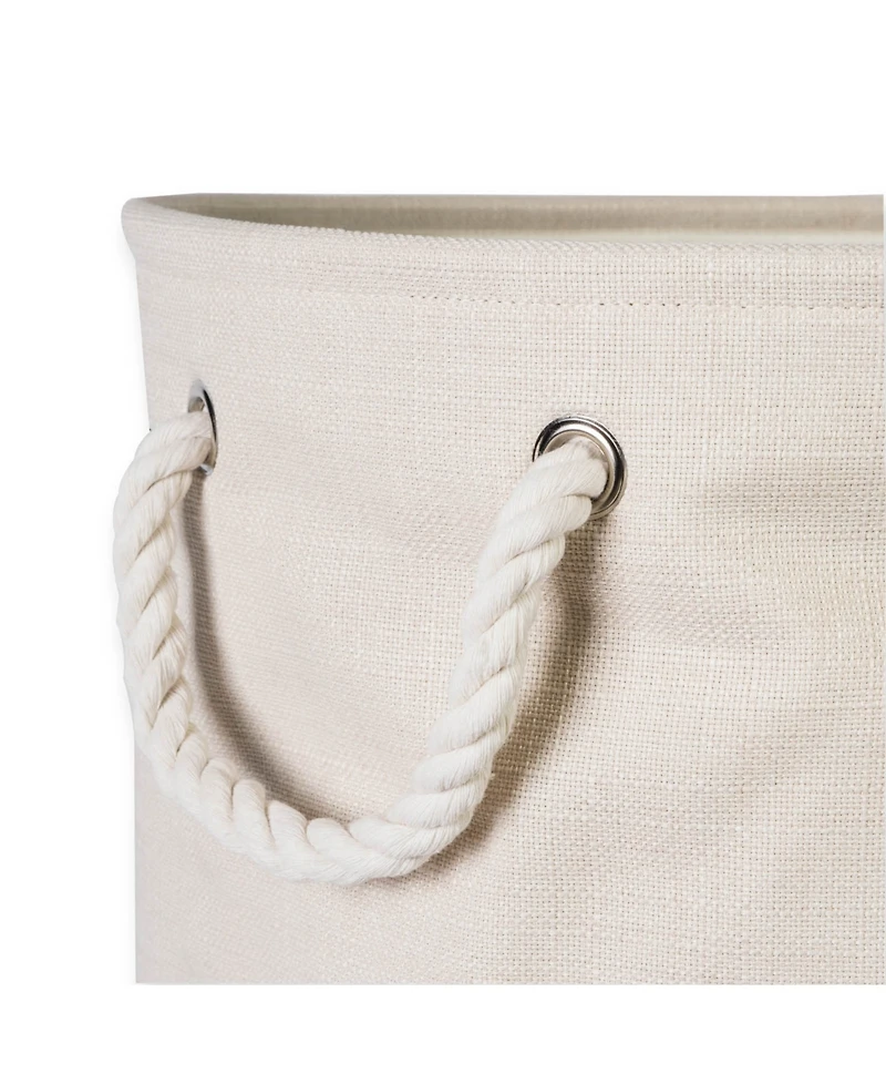 Design Imports Polyester Bin Variegated Round