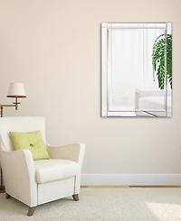Empire Art Direct Moderno Squared Corner Beveled Rectangle Wall Mirror, 40" x 30" x 1.18"