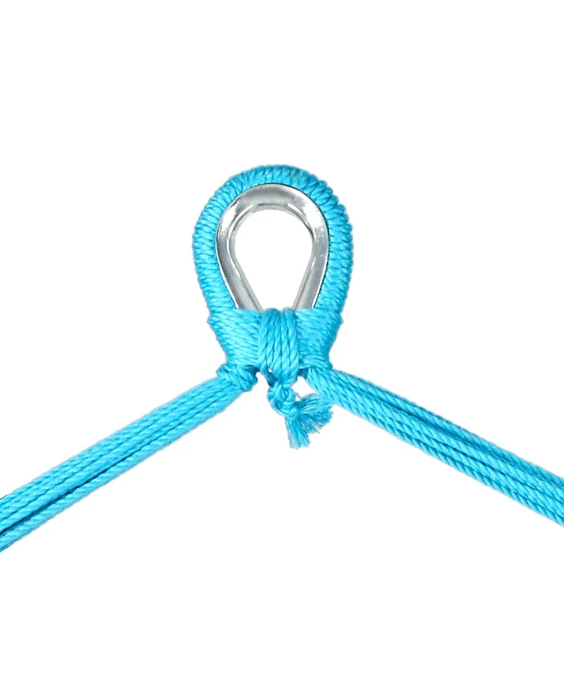 Caribbean Style Extra Large Hanging Rope Hammock Chair Swing with Stand - 300 lb Weight Capacity