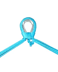 Caribbean Style Extra Large Hanging Rope Hammock Chair Swing with Stand - 300 lb Weight Capacity