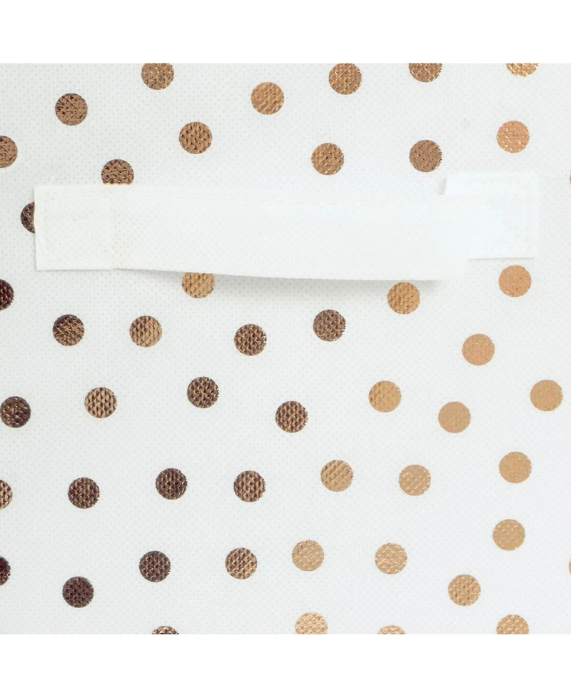 Design Imports Non-woven Polyester Cube Small Dots Set of 2