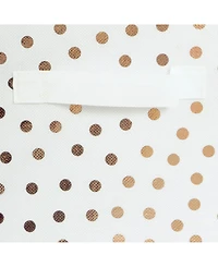 Design Imports Non-woven Polyester Cube Small Dots Set of 2