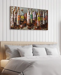 Empire Art Direct 5 O'clock Mixed Media Iron Hand Painted Dimensional Wall Art, 24" x 48" x 2.2"