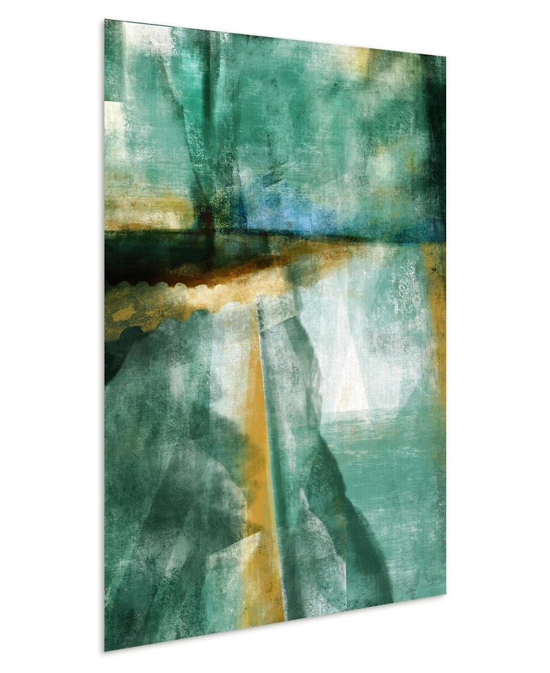 Empire Art Direct Ireland I Frameless Free Floating Tempered Art Glass Abstract Wall Art Wall Art by Ead Art Coop, 48" x 32" x 0.2"