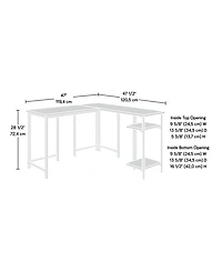 Sauder North Avenue L-Desk
