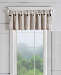 Elrene Home Fashions Tucker Ticking Stripe Window Valance