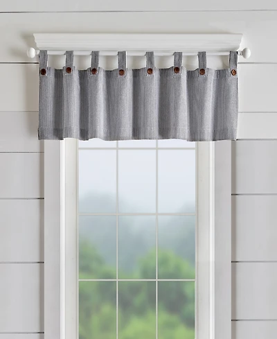 Elrene Home Fashions Tucker Ticking Stripe Window Valance