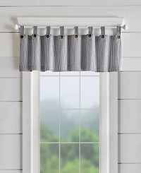 Elrene Home Fashions Tucker Ticking Stripe Window Valance