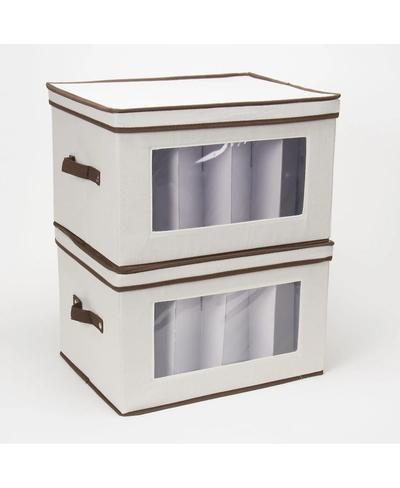 Household Essentials Holiday Stemware Storage Box