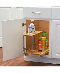 Household Essentials Glidez 2-Tier 11.5" Sliding Cabinet Organizer