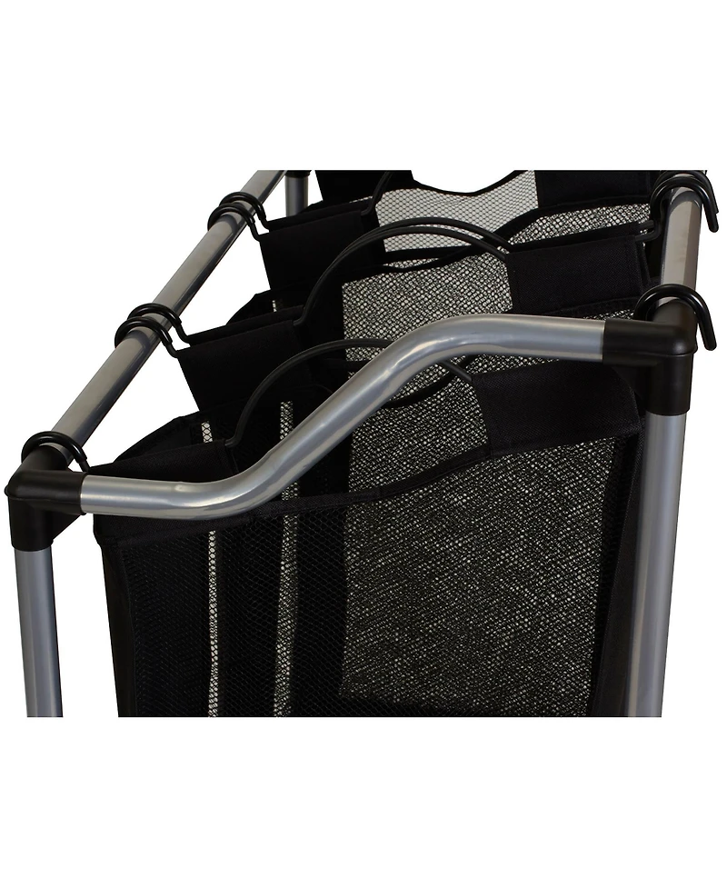 Household Essentials Triple Laundry Sorter with Wheels