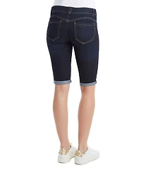 Democracy Petite "Ab" Solution Mid-Rise Slim-Leg Bermuda Shorts