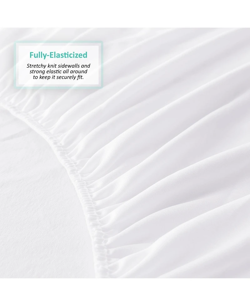 Nestl Deep Pocket Cotton Terry Hypoallergenic Waterproof Mattress Protector
