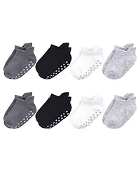 Touched by Nature Baby Boys Safe Steps Organic Cotton Socks with Non Skid Grip