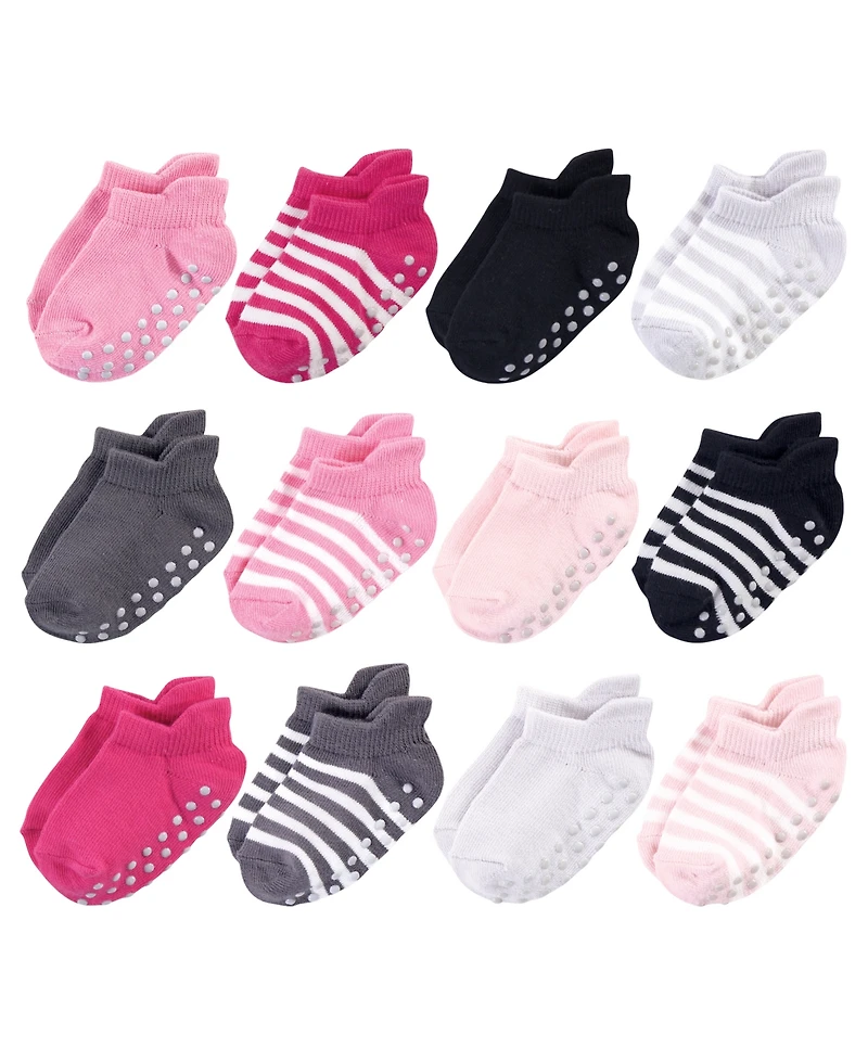 Touched by Nature Toddler Girls 12Pk Natural Non Skid Socks