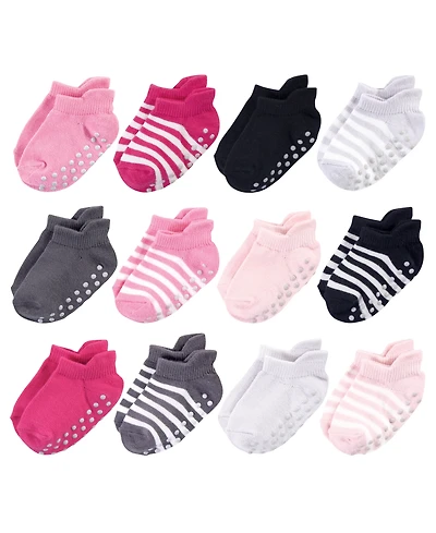 Touched by Nature Toddler Girls 12Pk Natural Non Skid Socks