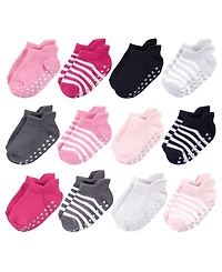 Touched by Nature Toddler Girls 12Pk Natural Non Skid Socks