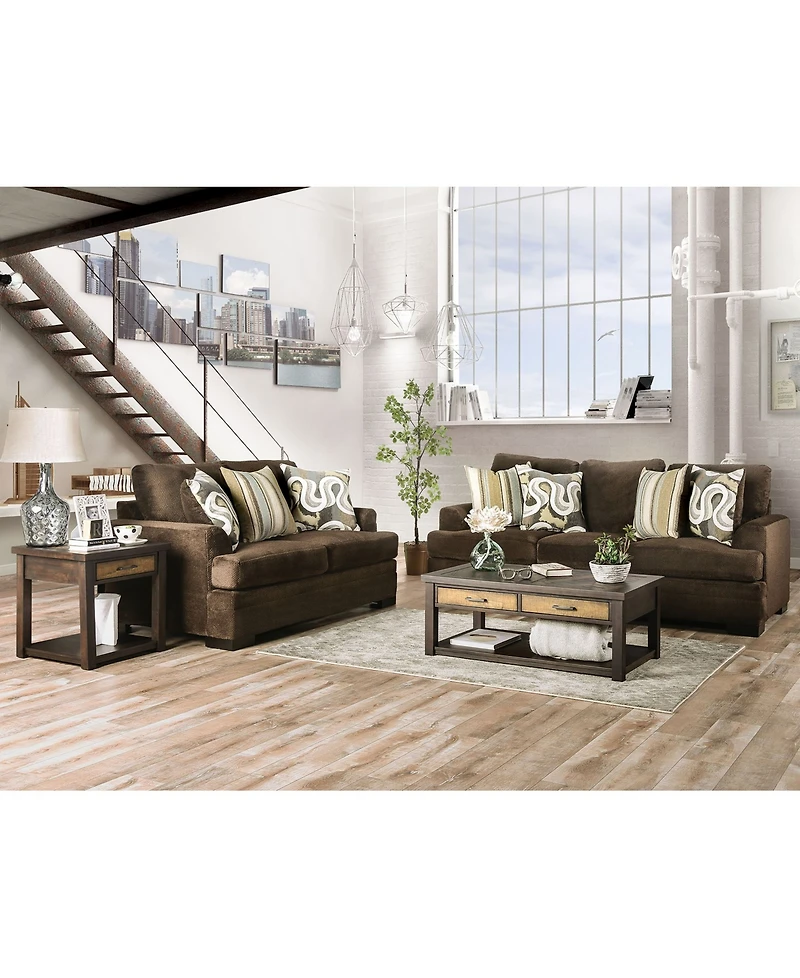 Furniture of America Korona Park Upholstered Sofa