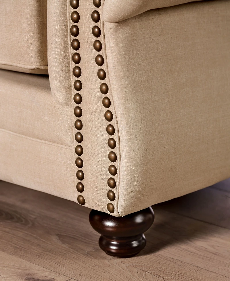 Furniture of America Sillman Upholstered Sofa
