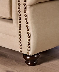 Furniture of America Sillman Upholstered Sofa