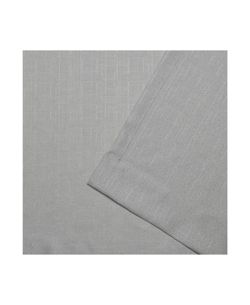 Exclusive Home Curtains Loha Linen Braided Tab Top Curtain Panel Pair, 54" x 63"