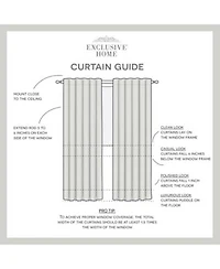 Exclusive Home Curtains Marabel Lined Blackout Hidden Tab Top Curtain Panel Pair Set Of 2