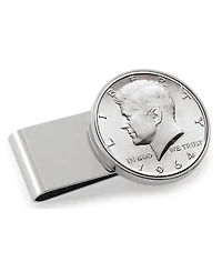 Men's American Coin Treasures Jfk 1964 First Year of Issue Half Dollar Stainless Steel Coin Money Clip