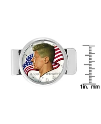 Men's American Coin Treasures Jfk Half Dollar Colorized American Flag Coin Money Clip