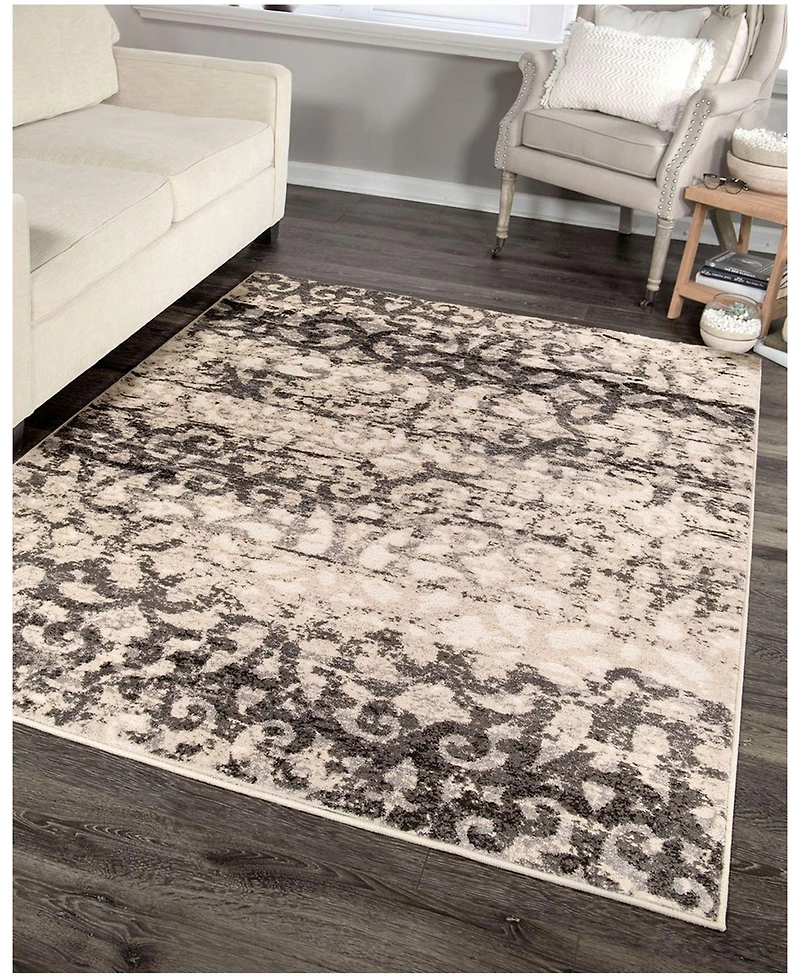 Closeout! Orian Illusions Buxtonbliss Mushroom 5'3" x 7'6" Area Rug