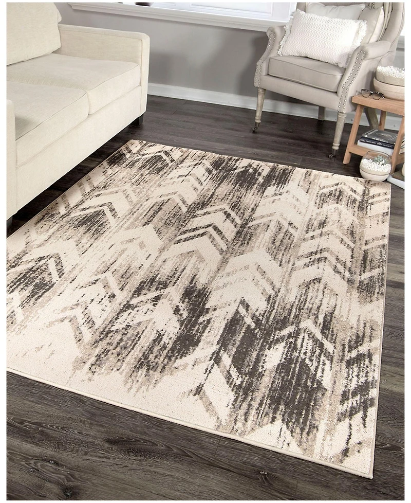Closeout! Orian Illusions Kenyon Neutral 5'3" x 7'6" Area Rug