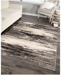Closeout! Orian Illusions Devonridge Charcoal 5'3" x 7'6" Area Rug