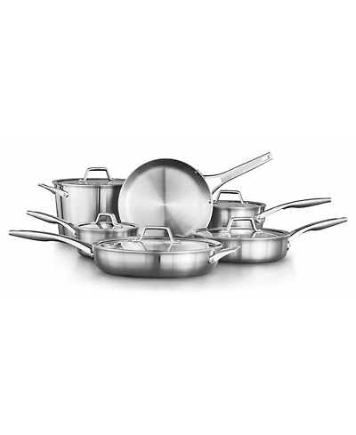 Calphalon Premier Stainless Steel Cookware Set, 11 Piece